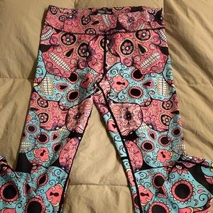 CVG Sugar Skulls leggings, size M